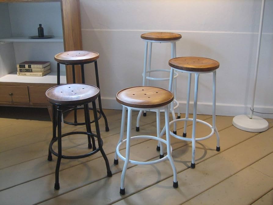 アイアンスツール Amazon｜アイアンスツール 高さ60cm 黒 アンティーク スタイル