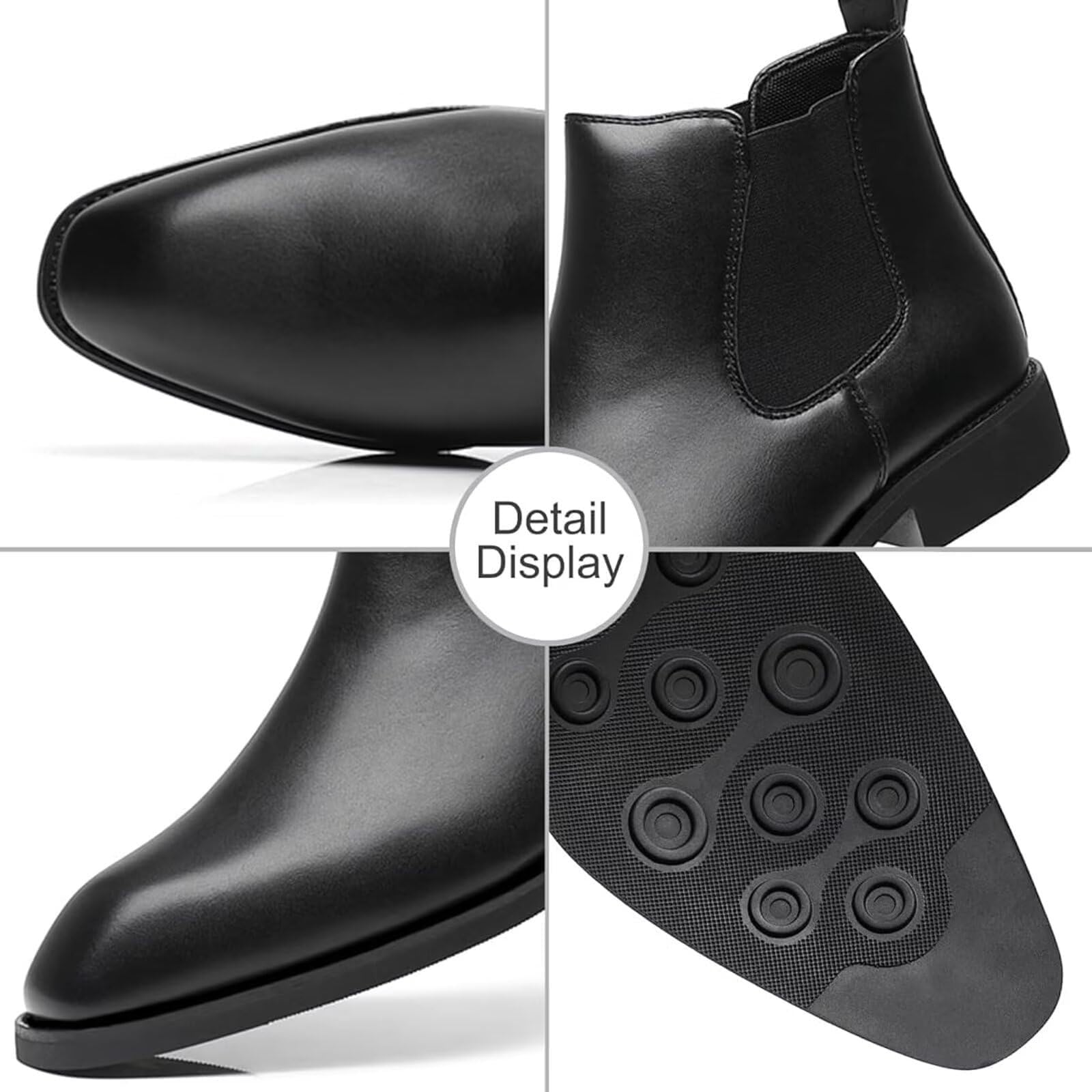 SANNAX scarpe da uomo Chelsea boots Stivaletti vintage alla moda Business high-top casual da uomo Mocassini formali