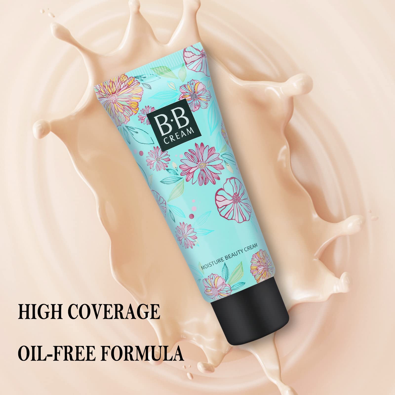 Glow BB Cream, crema correctora de color, base y maquillaje corrector, hidratante tintado de cobertura completa para piel grasa, suaviza y unifica el tono de la piel 4
