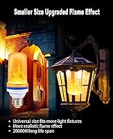 Vista 5 de Bombillas LED más pequeñas, 4 modos de luz parpadeantes de Halloween para decoración al aire libre con sensor de gravedad, bombilla de efecto