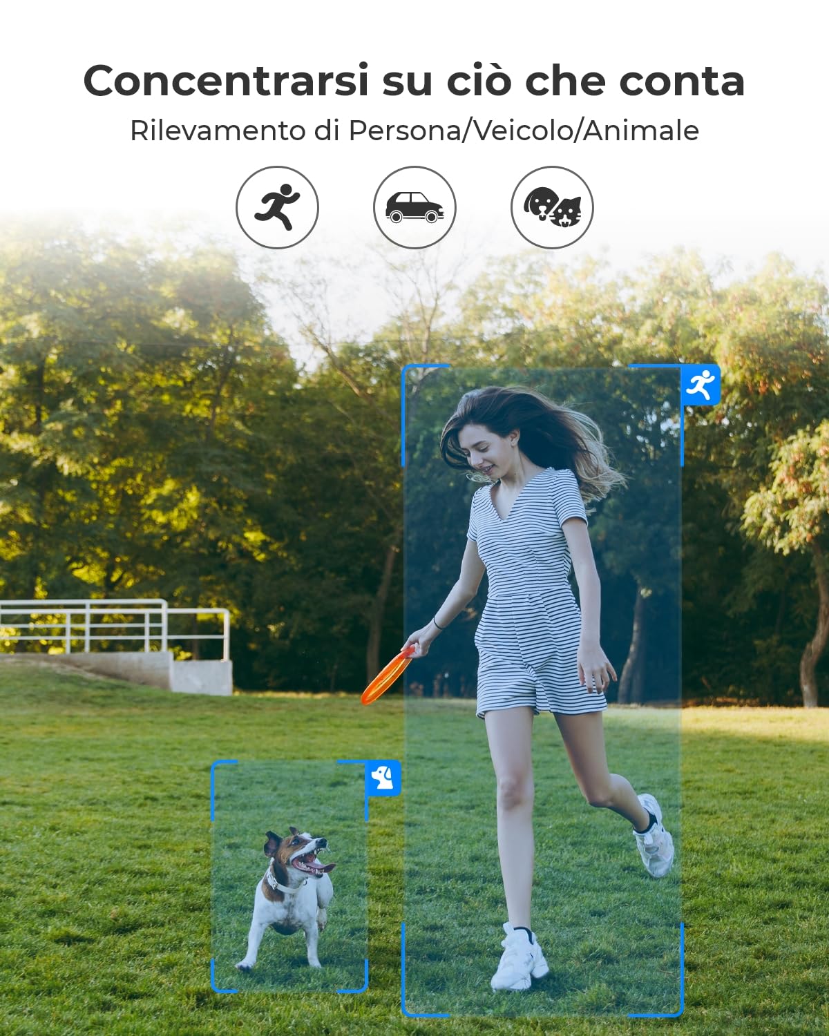 Reolink 5MP Telecamera Solare da Esterno Senza Fili con Batteria e Faretti | Videosorveglianza WiFi Esterno, Rilevamento Smart, Audio a 2 Vie, Sirena, microSD e Cloud, Alexa, Eco Pro + Pannello Solare