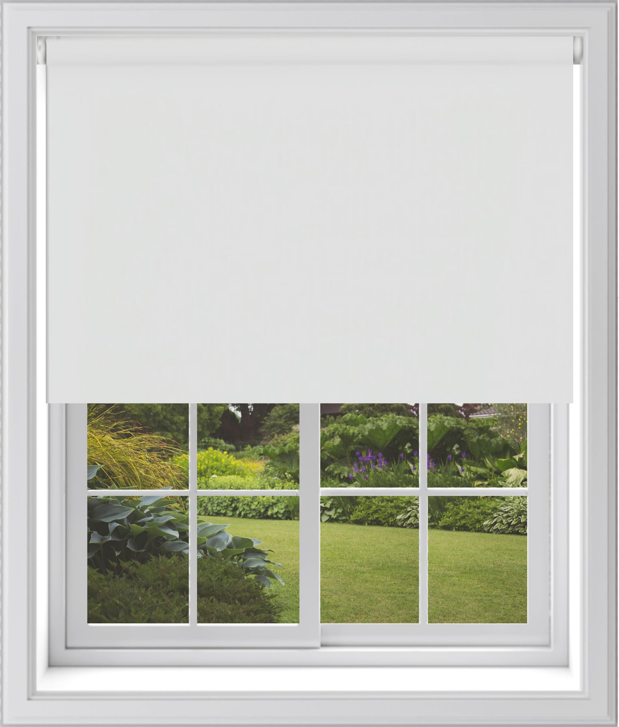 Caecus Blinds Mtm Blackout Roller Blind White 210Cm 210Cm Drop from B&Q