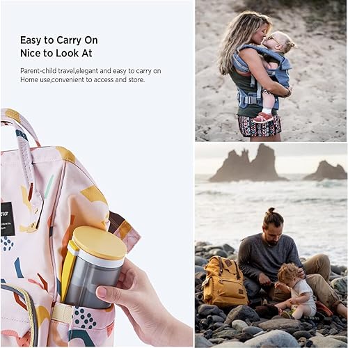 Miniatura 4 de Escurridor de biberones para viajes, juego de cepillo portátil y cepillo para biberones para mamá que trabaja, visita a familiares, amigos o