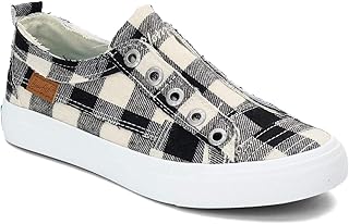 Black and white plaid sneakers Clearance