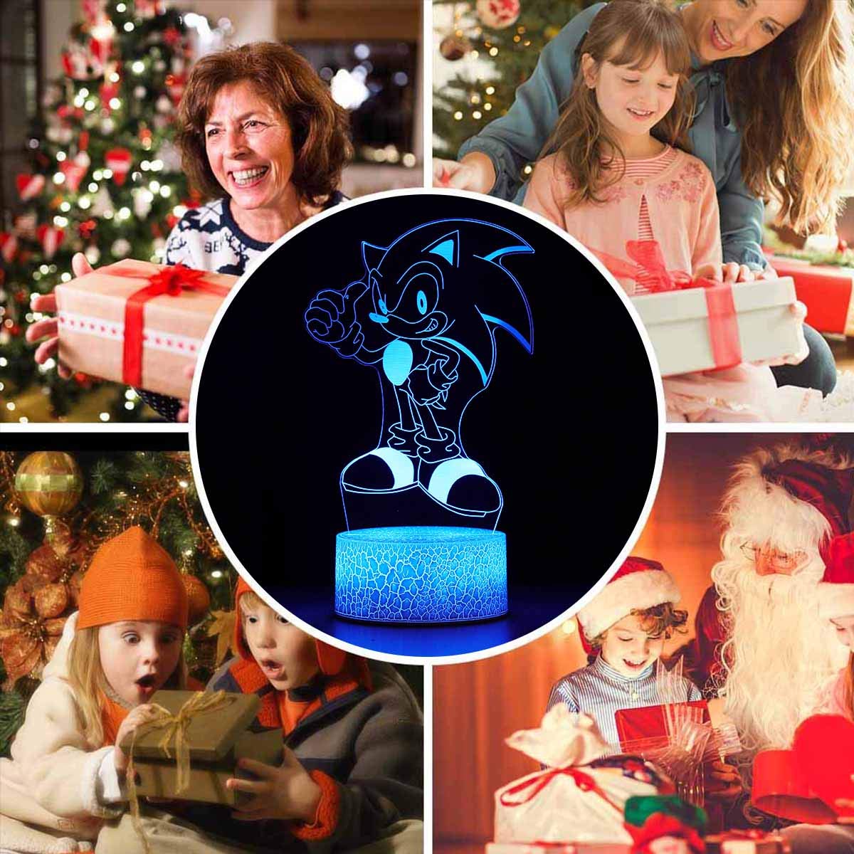 Camion Veilleuse Pour Enfants, Lampe à Illusion 3D Pour LED, Télécommande 16 Couleurs