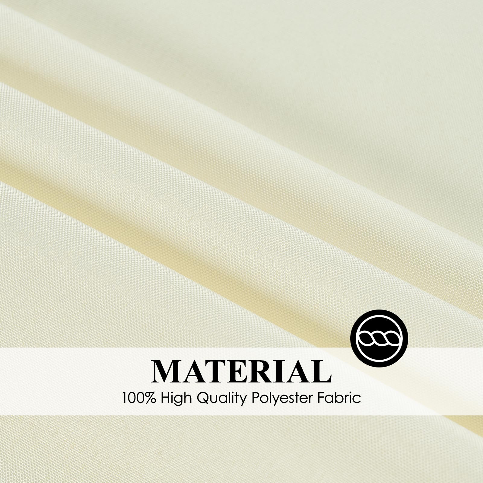 Ivory Round Tablecloths - 10 Pack (120 Inch) -5