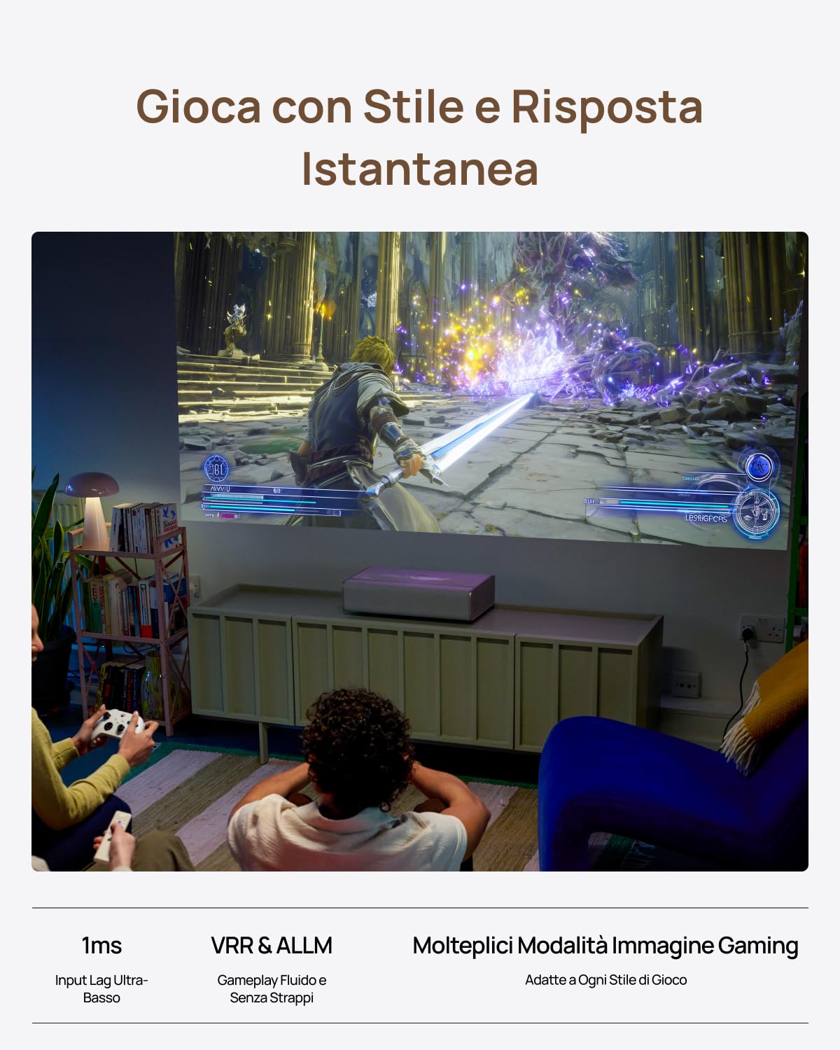 XGIMI MIRA Proiettore Laser Triplo 4K UST, 2000 Lumen ISO | Contrasto dinamico 20.000:1, ISA 5.0 per UST, Google TV, Dolby Vision, Audio Harman Kardon, Home Theater
