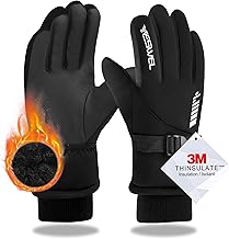 YESWEL Skihandschuhe Herren Damen, Warme Winterhandschuhe wasserdichte Snowboard Handschuhe, Dicke Touchscreen Handschuhe, zum Laufen, Fahren, Radfahren und Skifahren