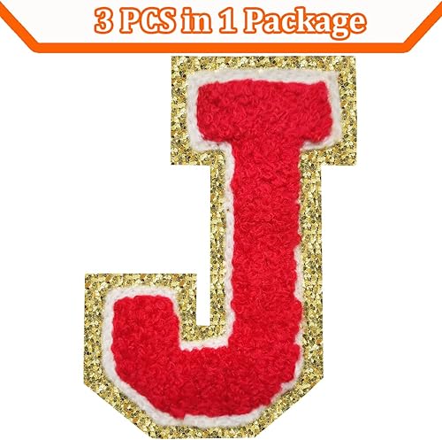 Miniatura 269 de Parches de letras termo-adhesivas de felpilla para chaquetas, parches de letras universitarias con brillantina para planchar en la letra azul A