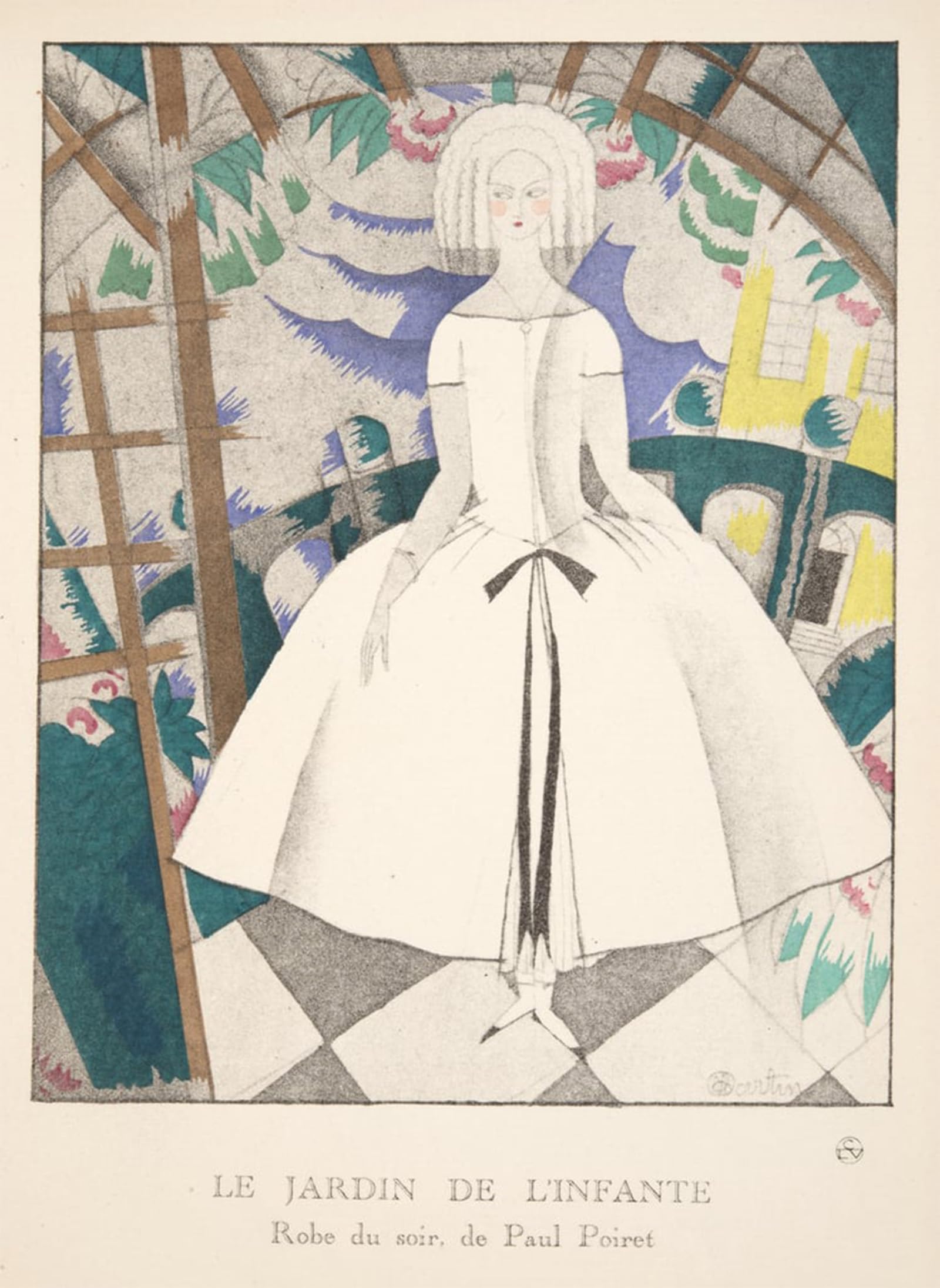 POSTERIIk Vintage Art Print Images Pictures Print the Garden of the Infanta by Famous Painter Modern Colour Posters for Office Home Decor 60x90cm