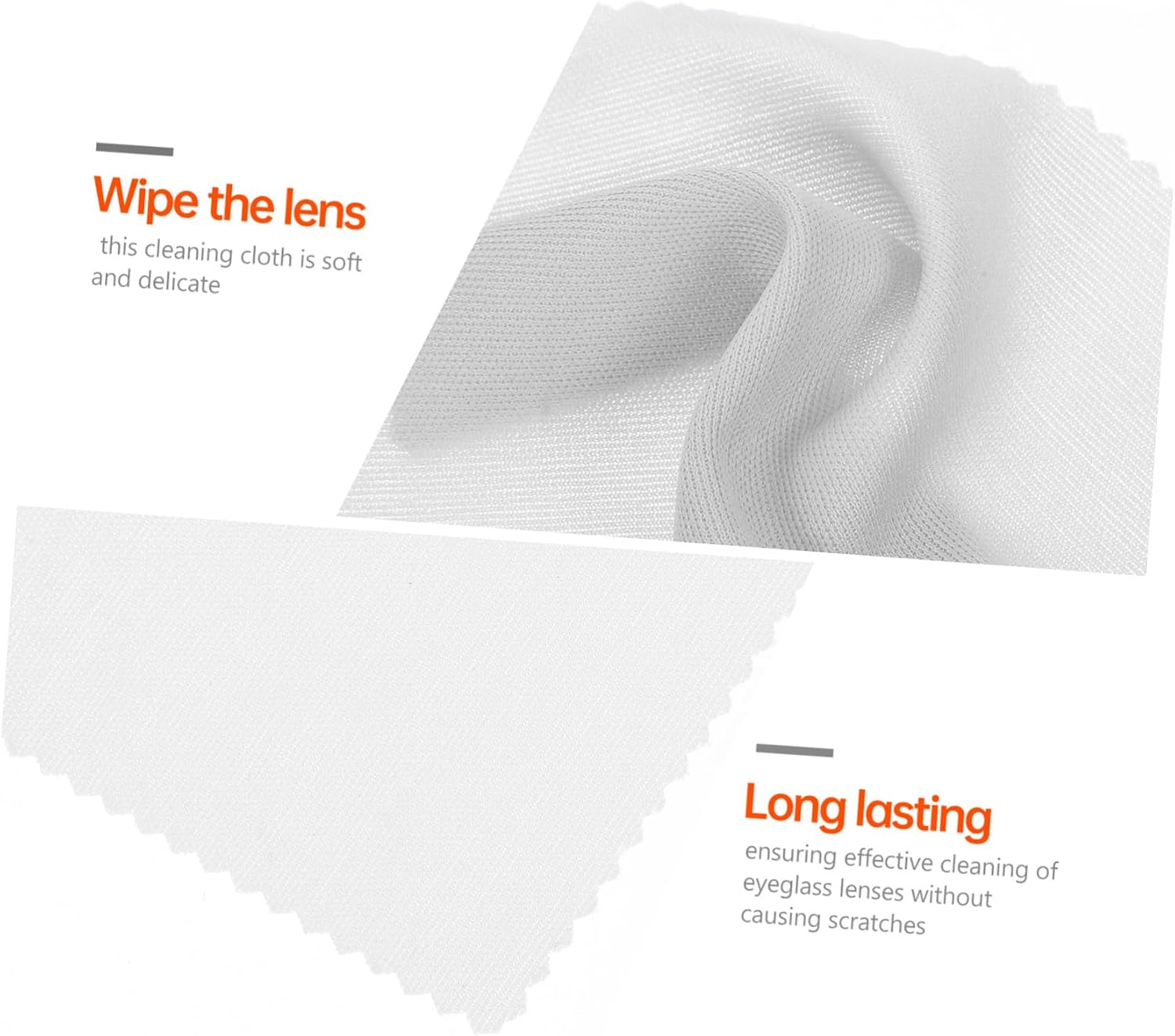 100pcs Microfiber Eyeglasses Cleaning Cloth Individually Wrapped Soft Lens Screen for Glasses Cell Phone Car Computer