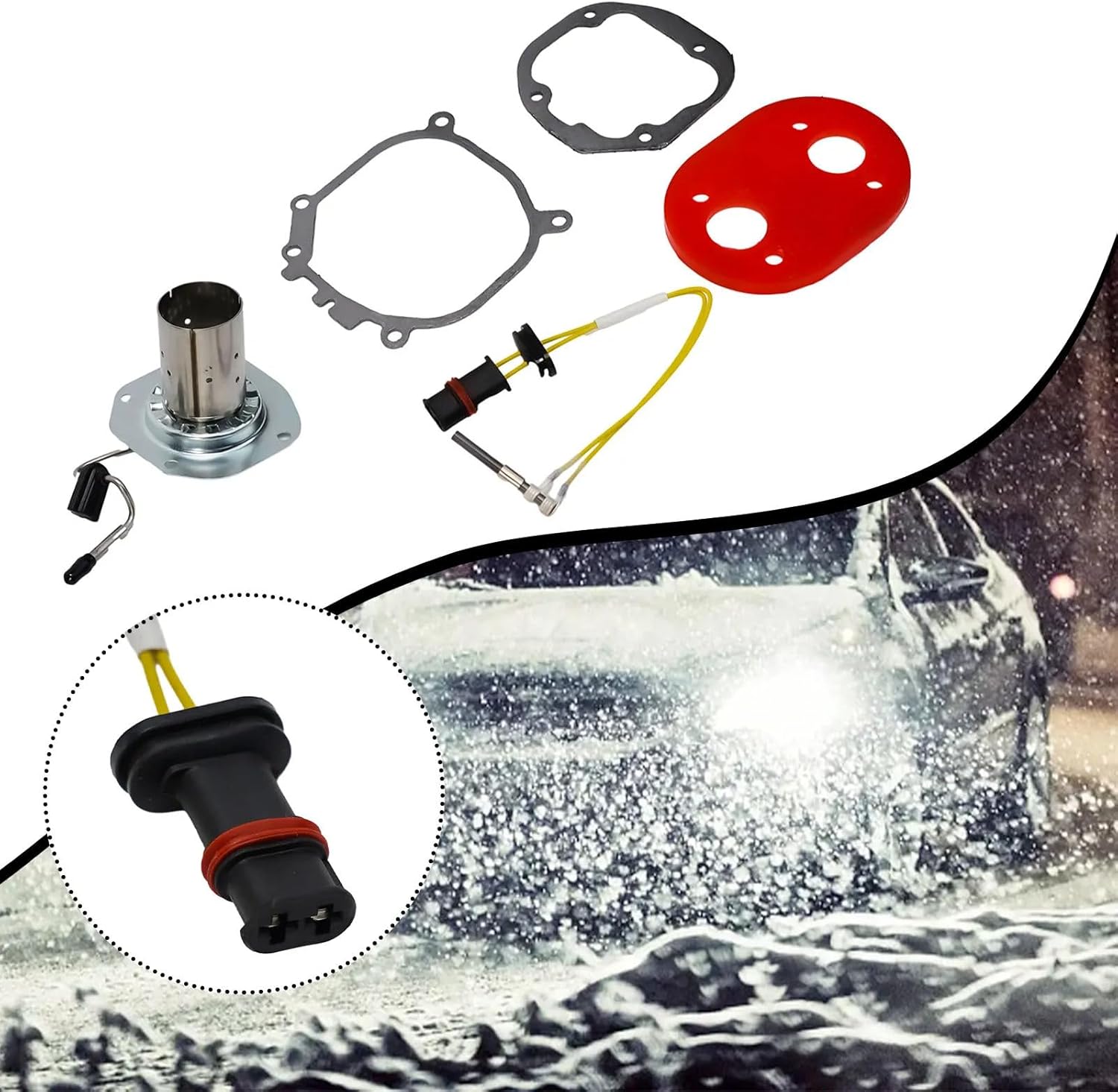 Heaters Glow Pin Burners and Gasket Set for 2000S / 2000ST / 2000STC Replace 1322585A 1302799A 9005086A 1322420A Parts