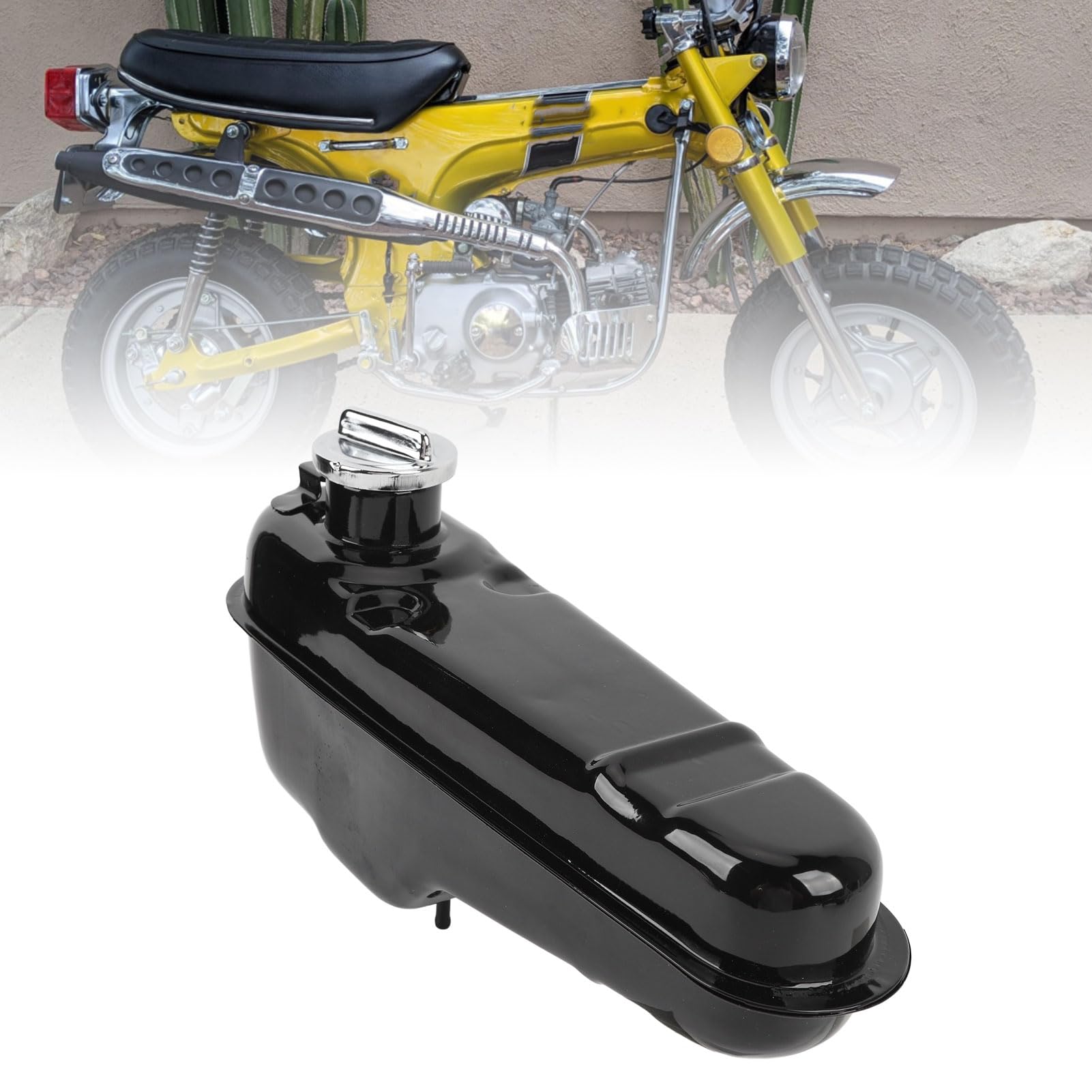 Zbiornik benzyny do motocykla 2 l zbiornik paliwa do szlaku CT70 1977-1982 ST90 Trailsport 1973-1975 o wysokiej wytrzymałości do konstrukcji żelaza o wyglądzie retro