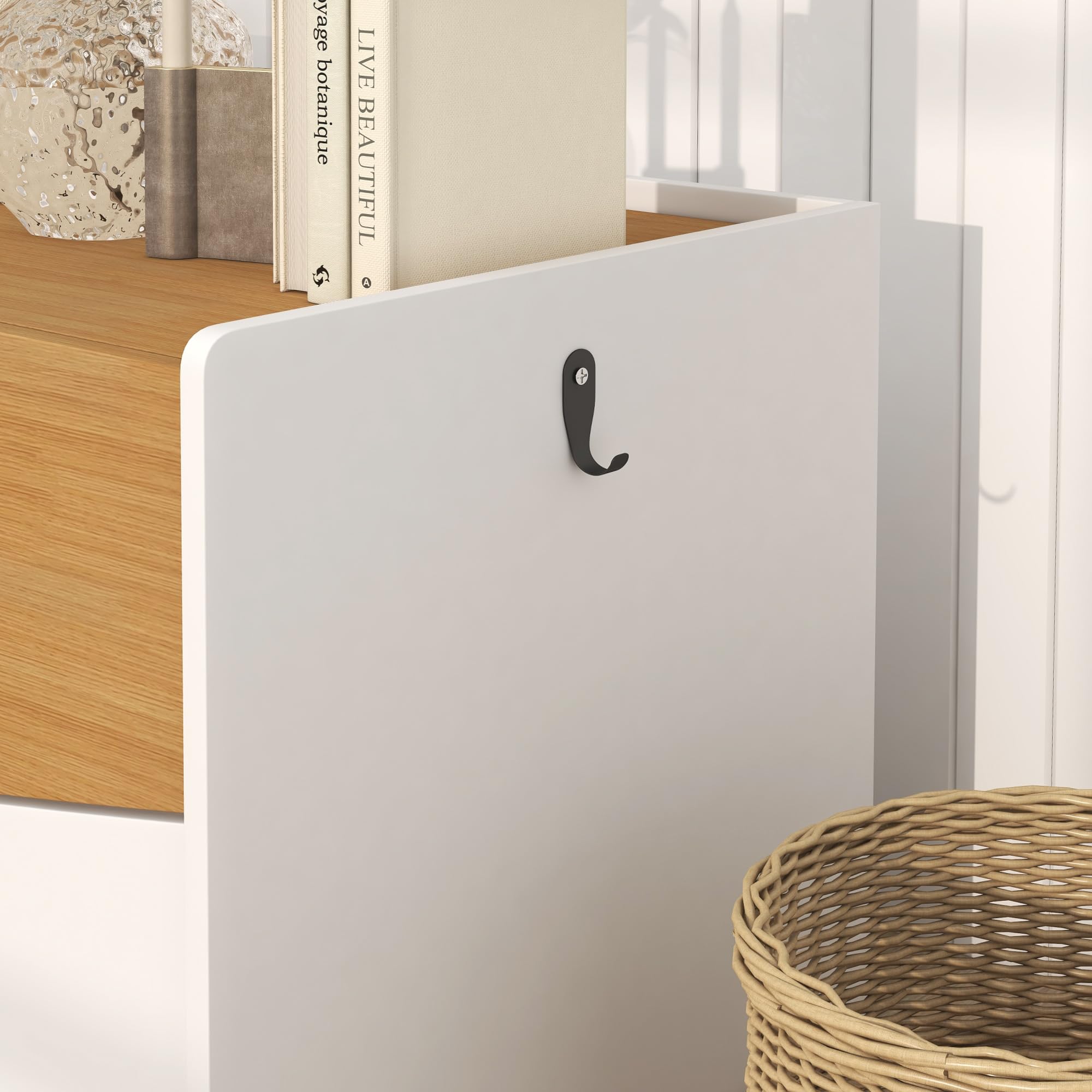PawHut armadietto per gatti per lettiera, armadietto per lettiera con mobile estraibile, tappetino per la raccolta della lettiera, casetta per gatti da interno, 78 x 50 x 51 cm, rovere | Armadietto per gatti, lettiera nascosta con armadio estraibile, tapp