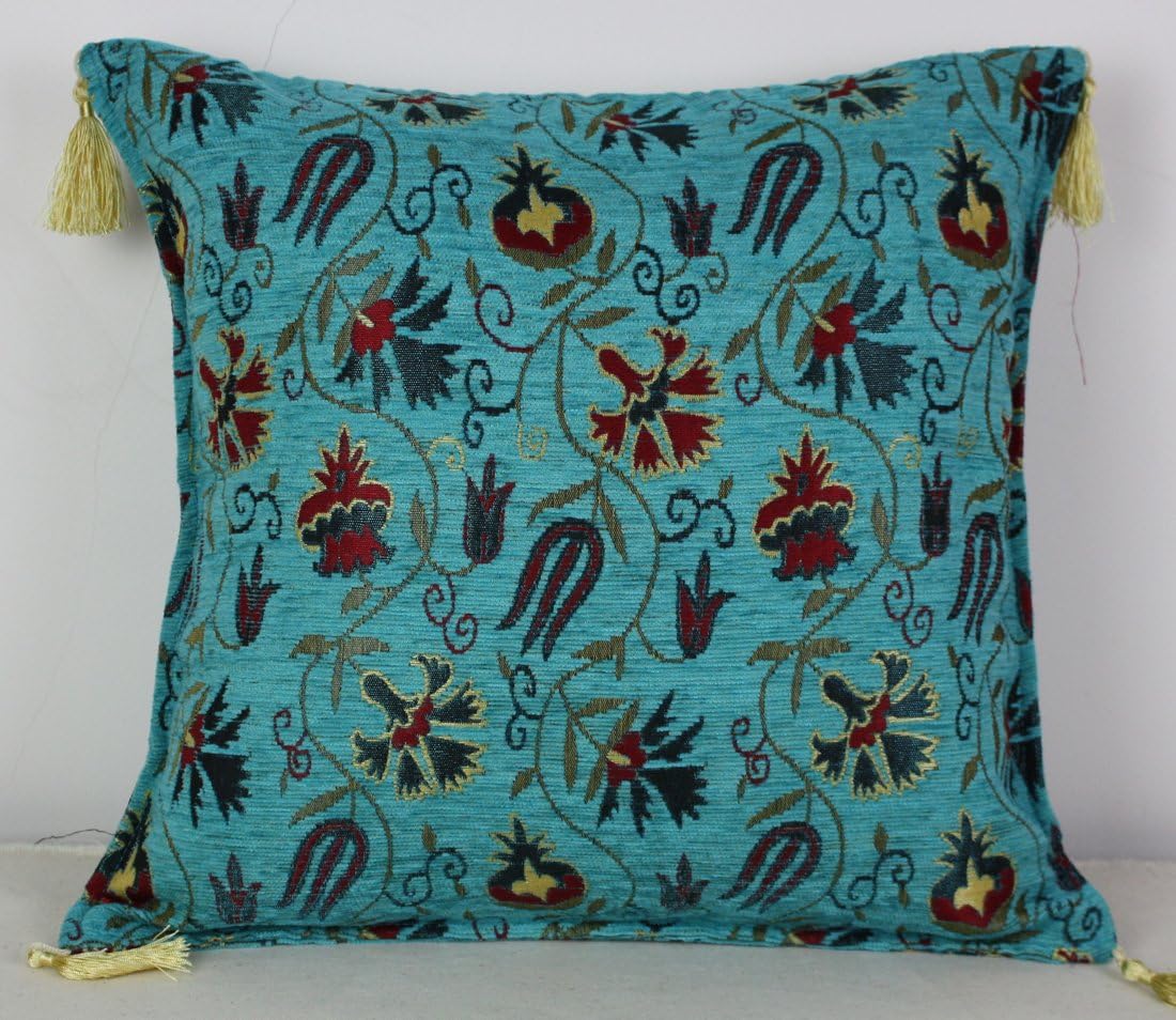 Rug Store Beautiful Turkish Ottoman Style Chenille fabric Cushion Pillow Cover - Size:43 x 43 cm Code A4