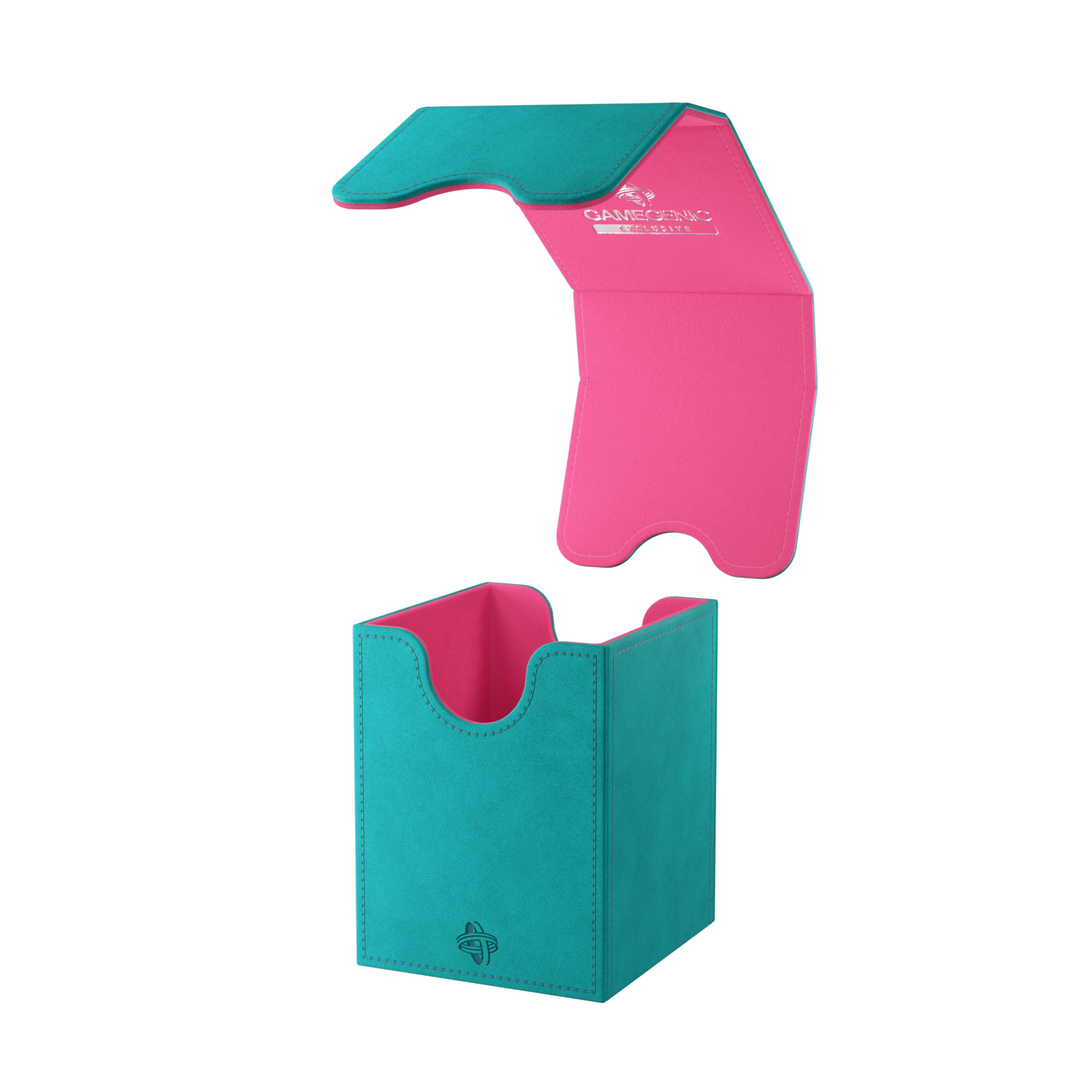 Gamegenic, Squire 100+ XL - Exclusive LINE Teal/Pink, do 100 kart z podwójnymi rękawami, kolor: turkusowy/różowy