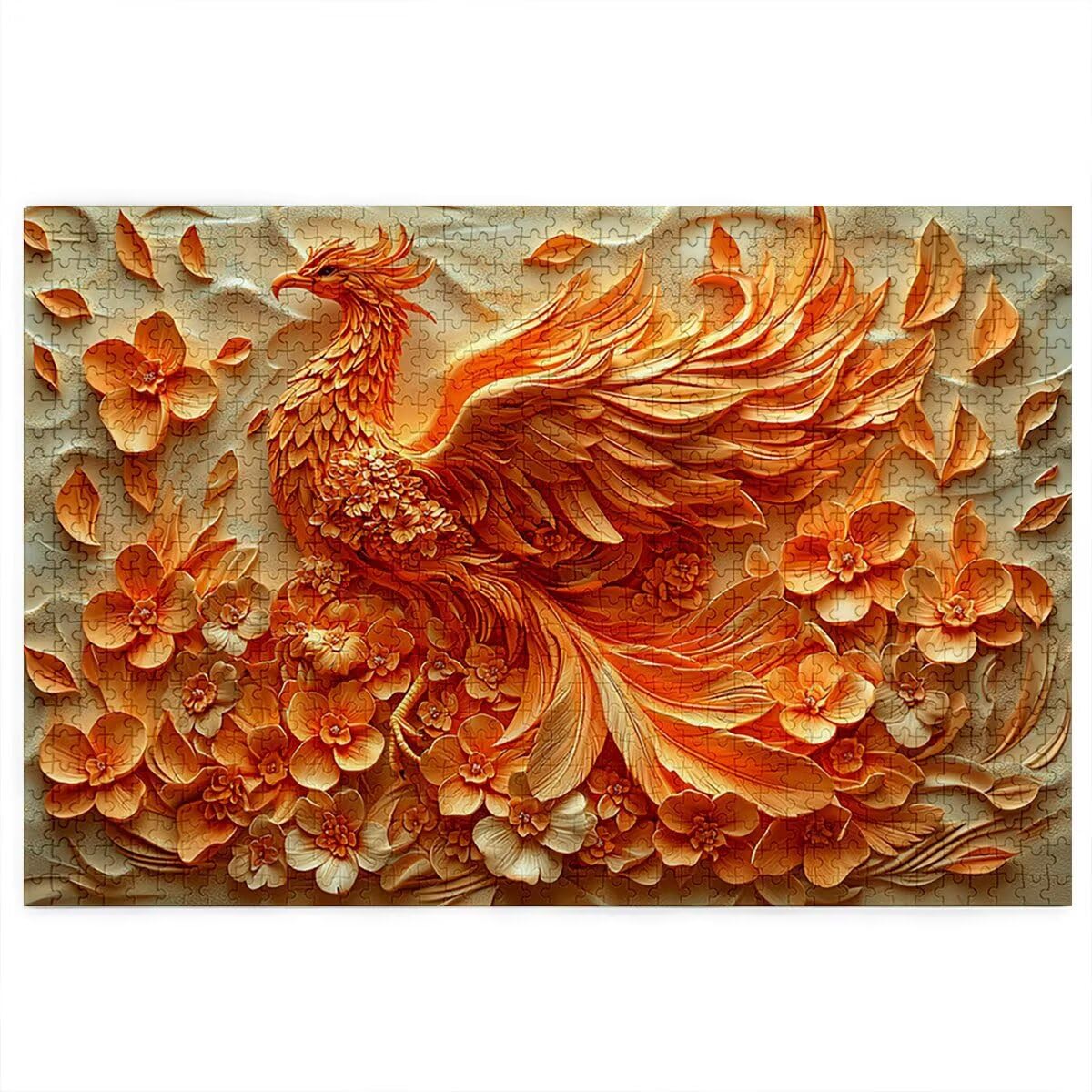 Puzzle 5000 sztuk Phoenix dla dorosłych, abstrakcyjne drewniane puzzle dla dorosłych, trudne drewniane łamigłówki, rodzinne gry edukacyjne, łamigłówki z pudełkiem na prezenty dekoracje do domu