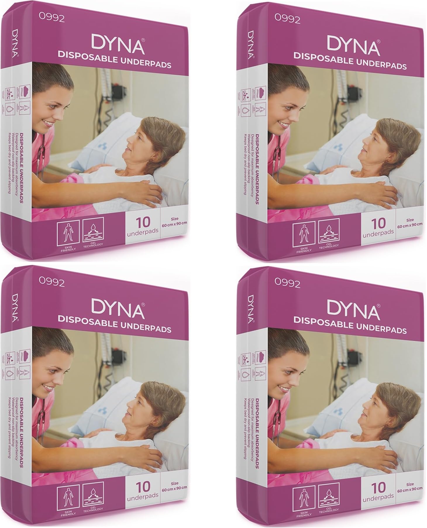 LADY HAWK Dyna Underpads Sheet 60X90 Large Size Superior Absorbency for Adults Elderly Patients Newborn Baby Kids. Leak Proof, Prime Gel Core Technology Incontinence Under Pads 1 Pack of 10-image-42