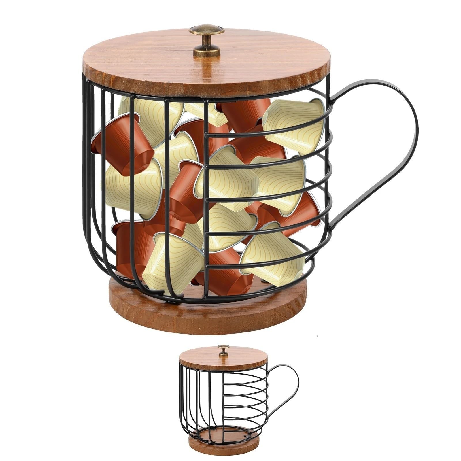 Contenitore for capsule nel cestello for cialde di caffè