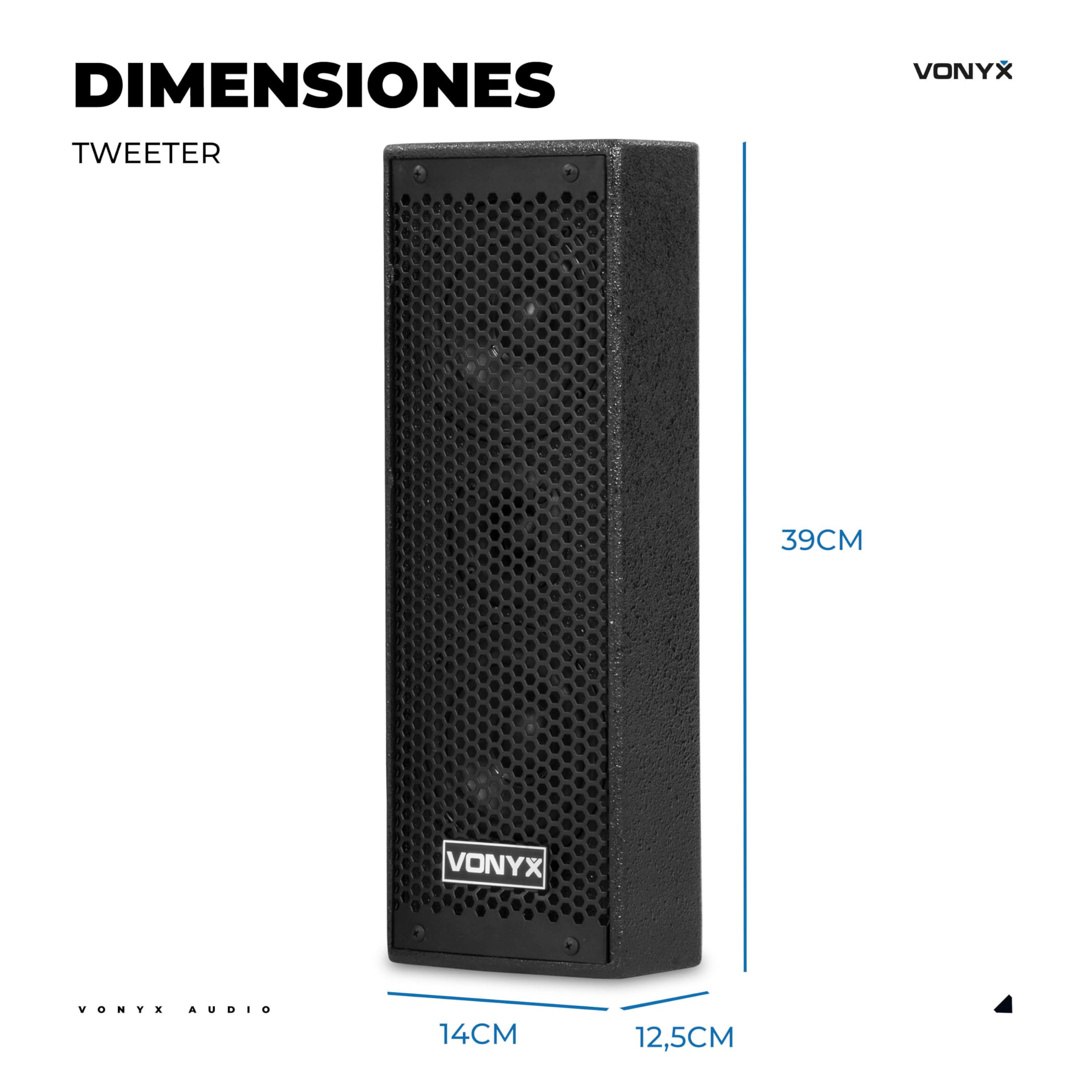 Vonyx VX1020BT – Sistema 2.2 Activo 1050W con Bluetooth, USB, SD, Doble subwoofer 10”, Micro, Trolley, Funda y Soportes, Equipo de Sonido Profesional para Eventos, Fiestas y DJ, Color Negro