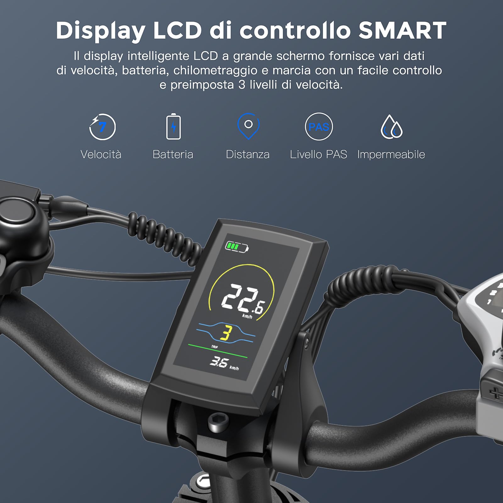 Fafrees Bici Elettrica Pieghevole 48V30Ah Batteria Rimovibile Bicicletta Elettrica 20"×4.0" Fat Tire 7 Velocità EBike Uomo Donna Adulti, Freni a Disco Meccanici
