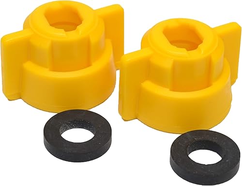 Valley Industries Tapones de boquilla pulverizadora de desmontaje rápido, con juntas, paquete de 2