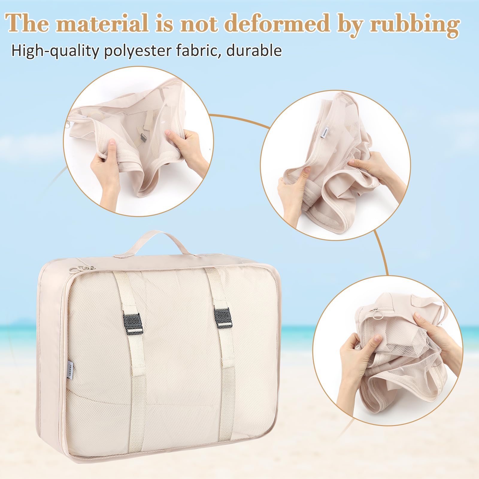 Set Organizer Valigie 7 Pezzi - Cubi Viaggio Per Abiti, Intimo E Scarpe - Foto 9