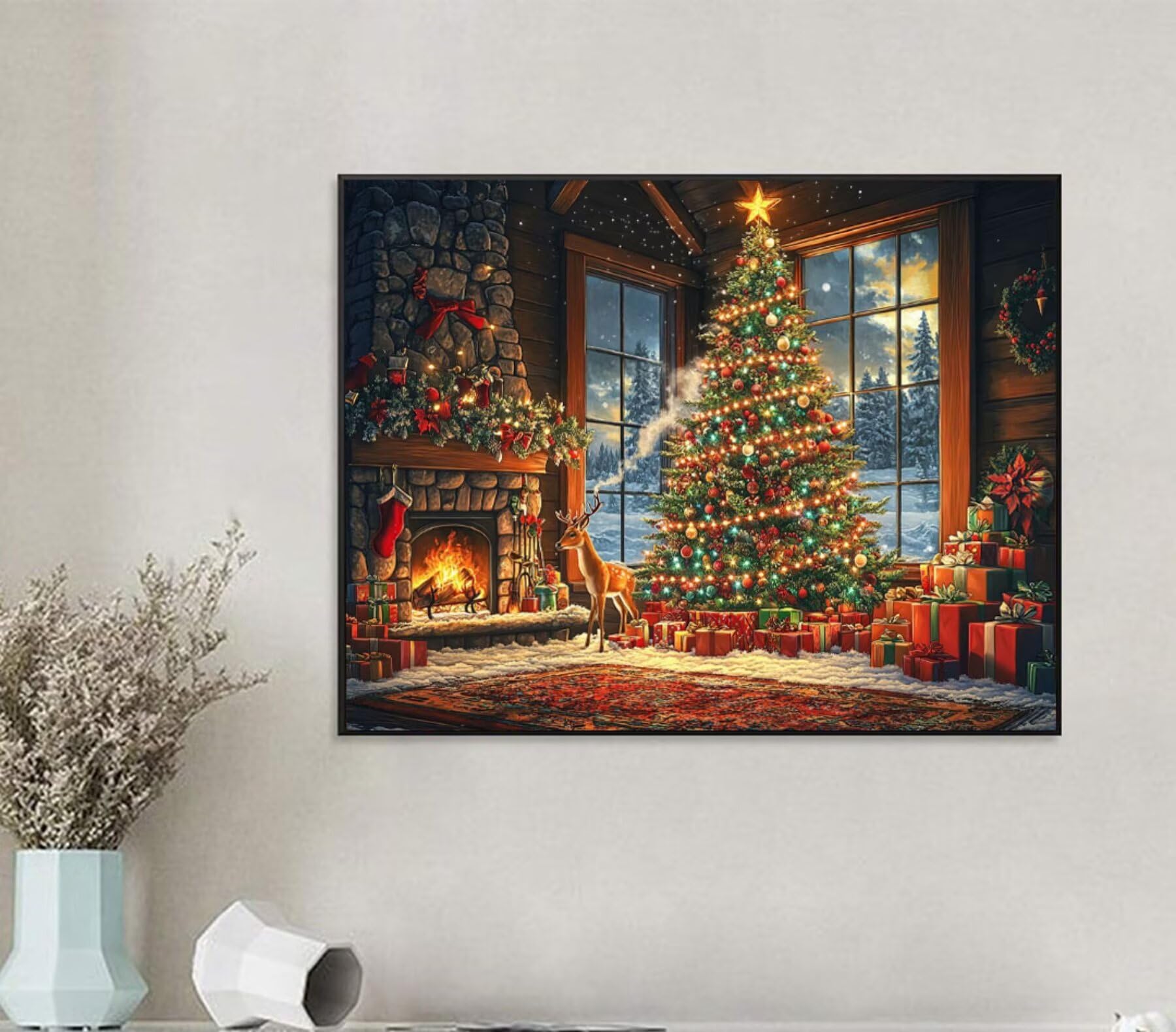 自作絵画（額入り）クリスマスver. 自作絵画（額入り）クリスマスver. 自作絵画（額入り）クリスマスver