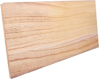 Sturdy Rectangular Wood Plank for Craft Projects and Use Unfinished Solid Wood Panel for Shelving Furniture Accessory Versatile Crafting Board