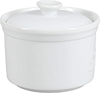 Vista 11 de BIA Cordon Bleu Caja de sal de 10 onzas con tapa, color blanco