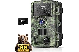 8k 60MP WiFi Trail Camera for Backyard Wildlife Monitoring