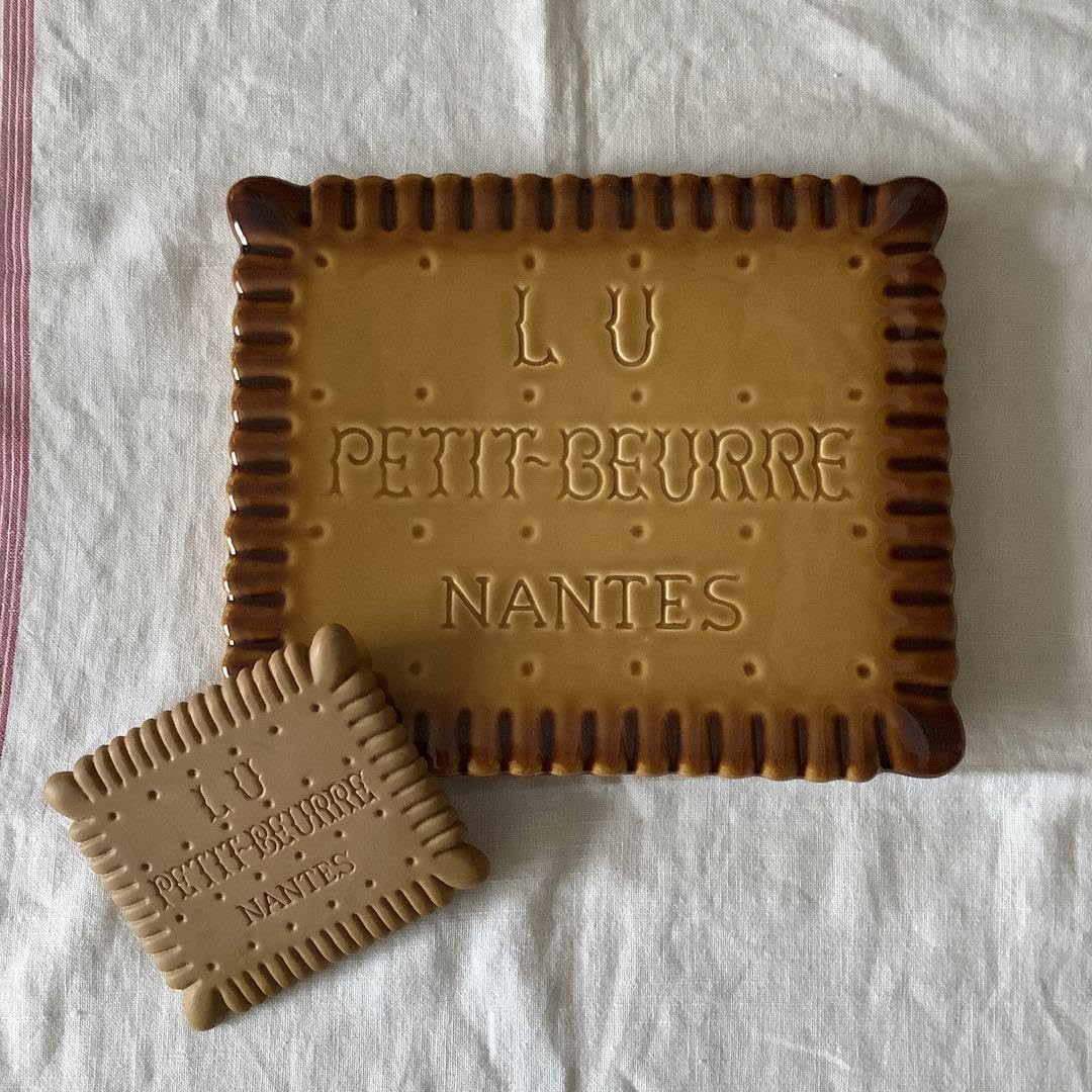 LU ビスケット ヴィンテージ アンティーク 陶器 プレート