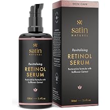 Retinol Serum BIO - 100ml - Vegan - Retinol + Vitamin C - Radiant Even Skin - Retinol Serum Face - Anti Aging Serum - Satin Natural Cosmetics