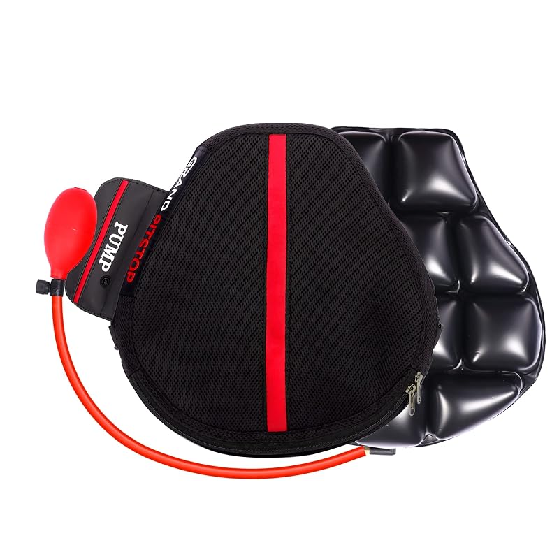 Almofada de Ar para Banco de Motocicleta GRAND PITSTOP Cruiser Premium com Bomba Integrada