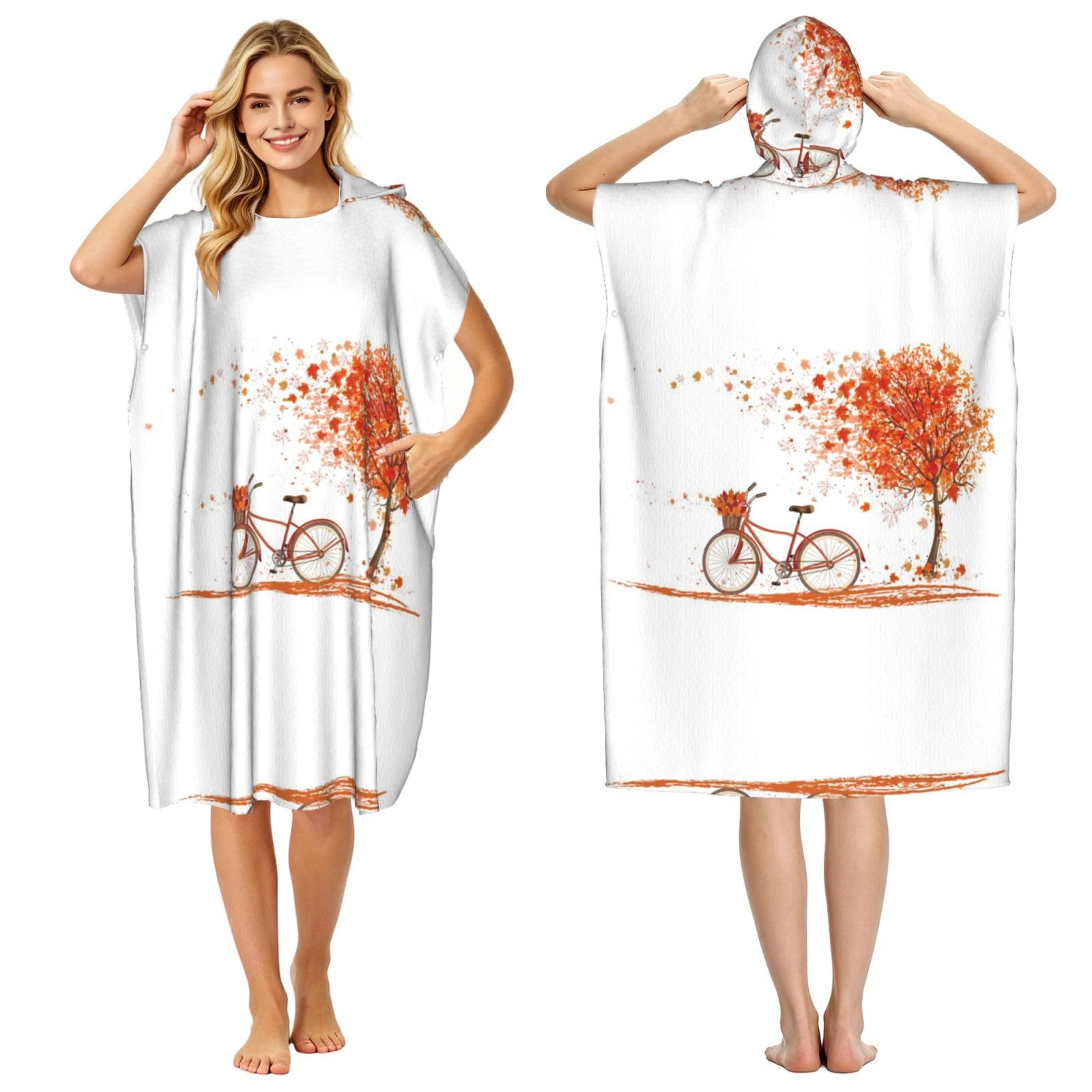Poncho plage microfibre idéal pour le surf et la natation en été