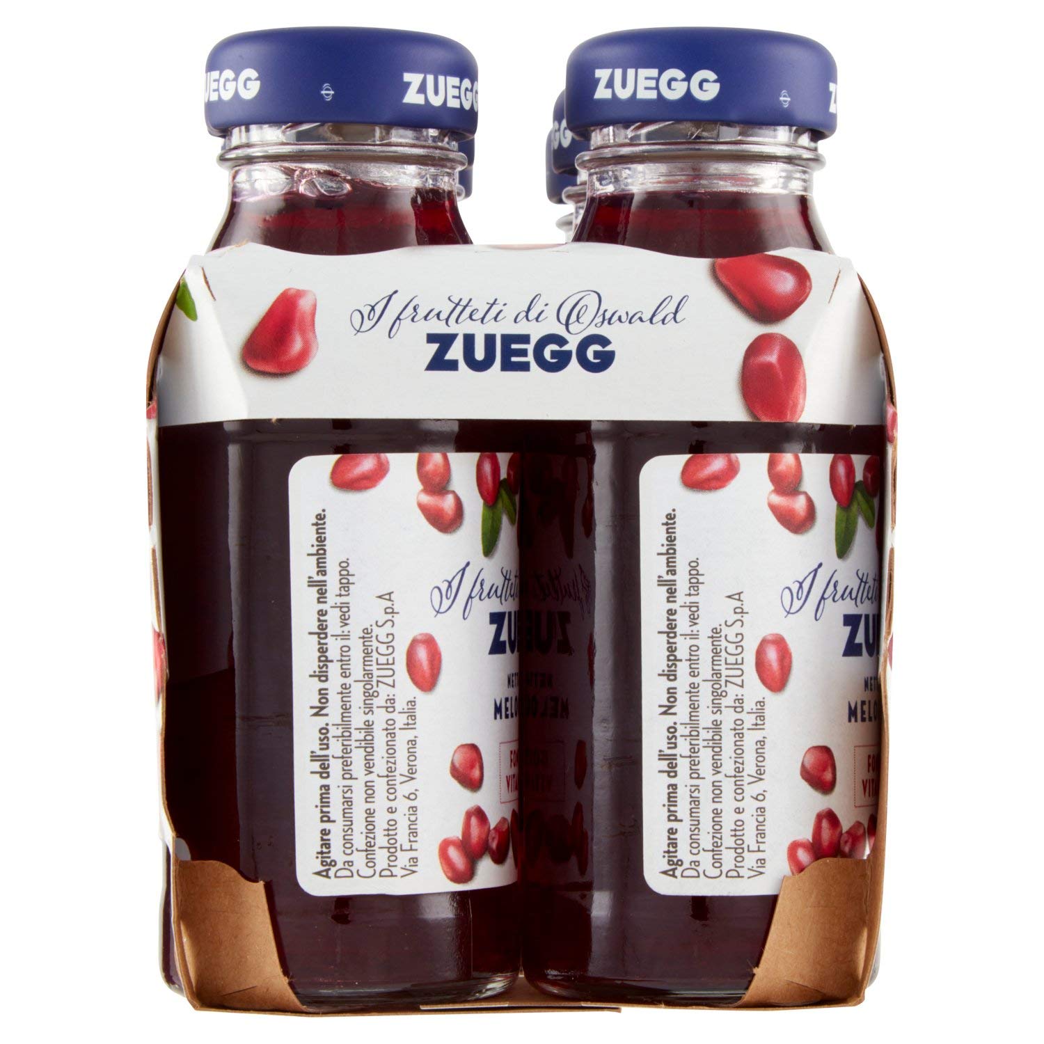 Zuegg - Jus de Grenade - 4 paquets de 6 pièces de 125 ml [24 pièces, 3 l]