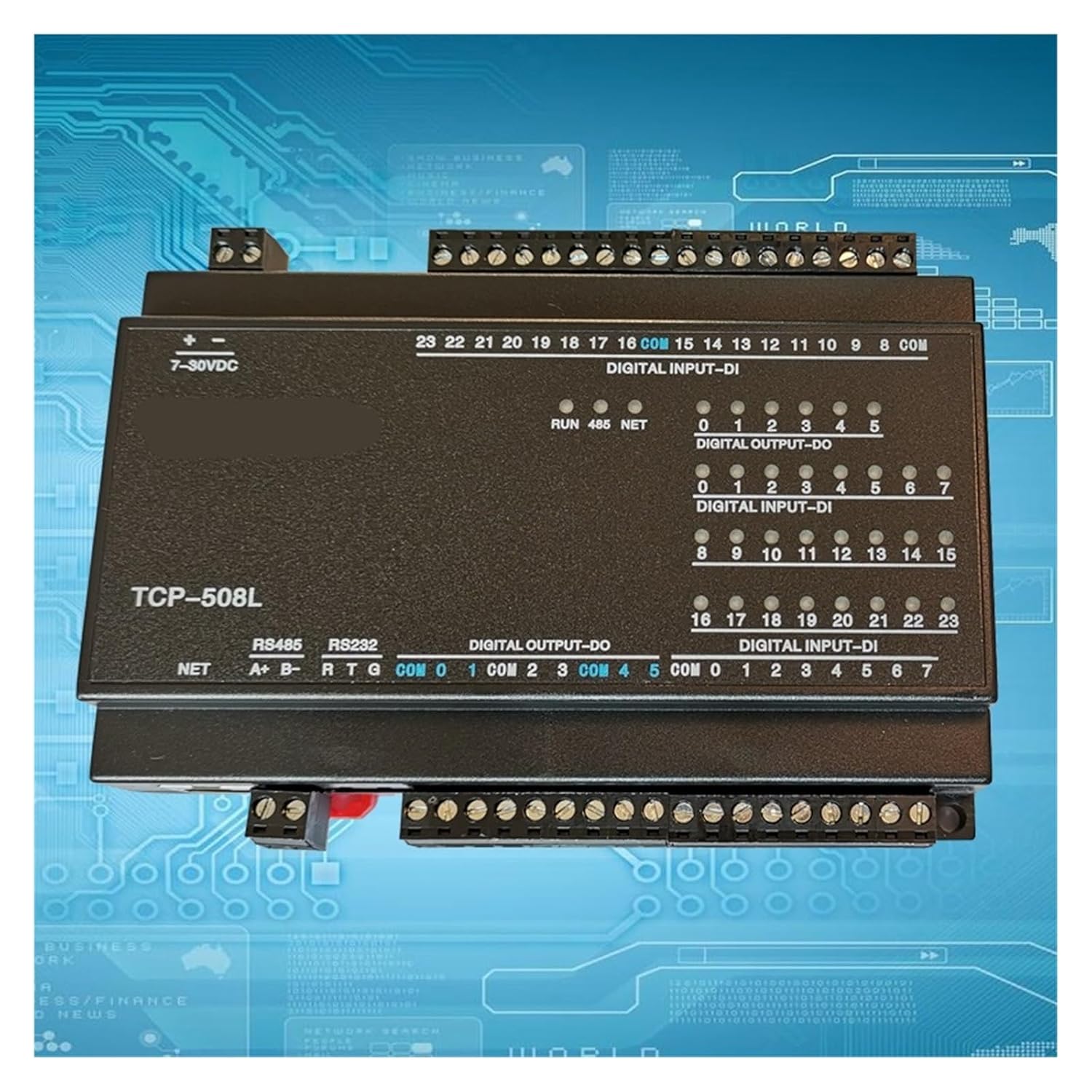 24DI Switch Input 6-Channel DO Relay Output RJ45 Ethernet TCP Module Modbus Controller(RJ45)