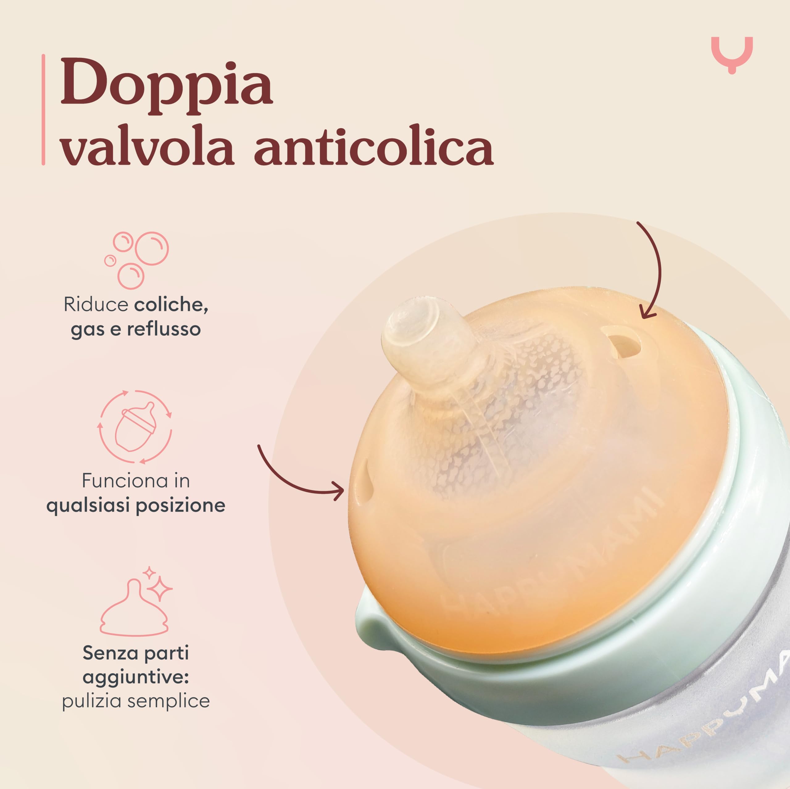 Happymami, Set Biberon Personalizzabile con la Forma del tuo Seno +Dosatore di Latte in Polvere, Kit di Alimentazione per il tuo Bebè, Senza BPA (Set Biberon + Dosatore di Latte in Polvere)