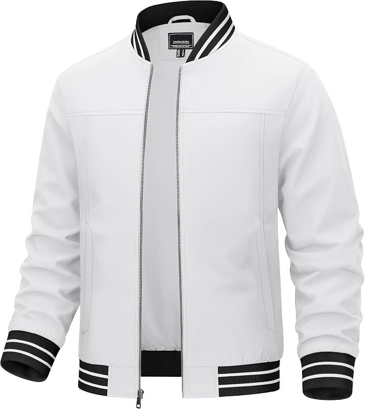 campera TACVASEN para hombre Bomber Lightweight Windproof Coat for Daily Wear | campera para hombre, tejido resistente al viento y al agua, adecuada para primavera, verano y otoño, ropa informal para desplazamientos, viajes y senderismo.