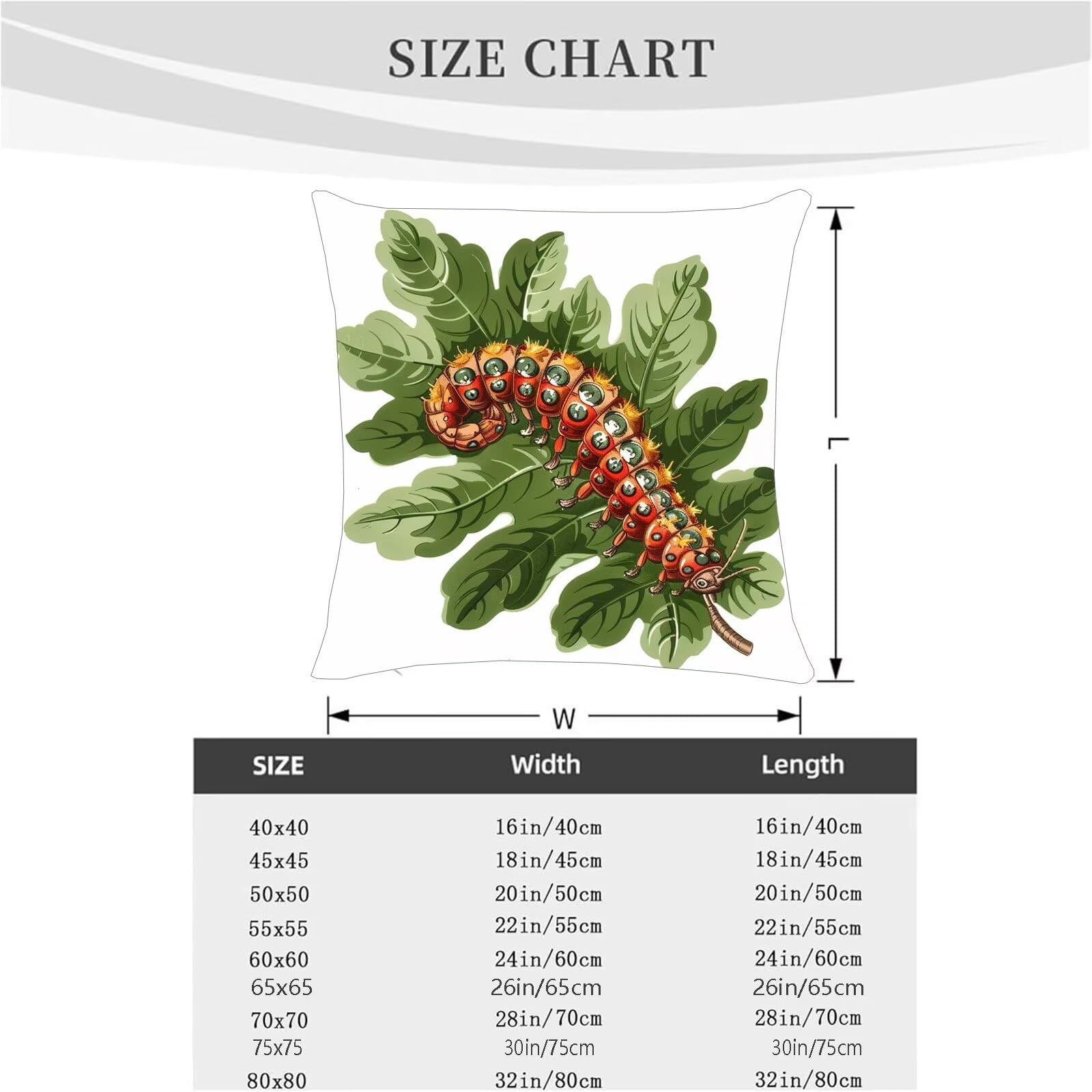 Funda Cojin 70 x 70 mm Juego de 4 Insecto Ultra Suave Doble Costura con Cremallera Oculta, Verde Funda Cojines Exterior Jardin Silla Terraza Sofa Auto Cojines Decorativos para Salón Dormitorio 3-S