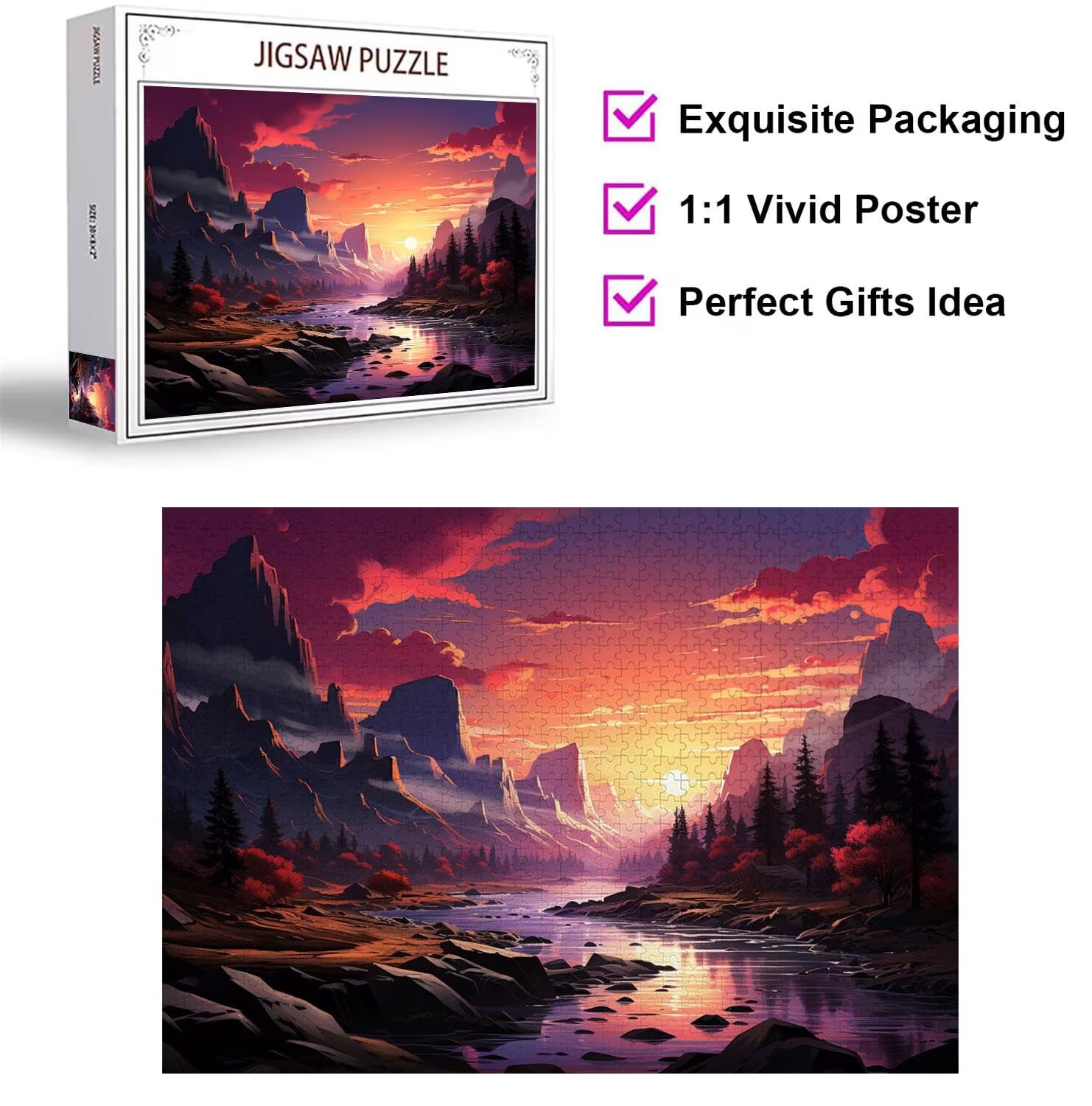 Puzzle 6000 Pezzi montagna Puzzle Classici per Gioco Familiare, n-744