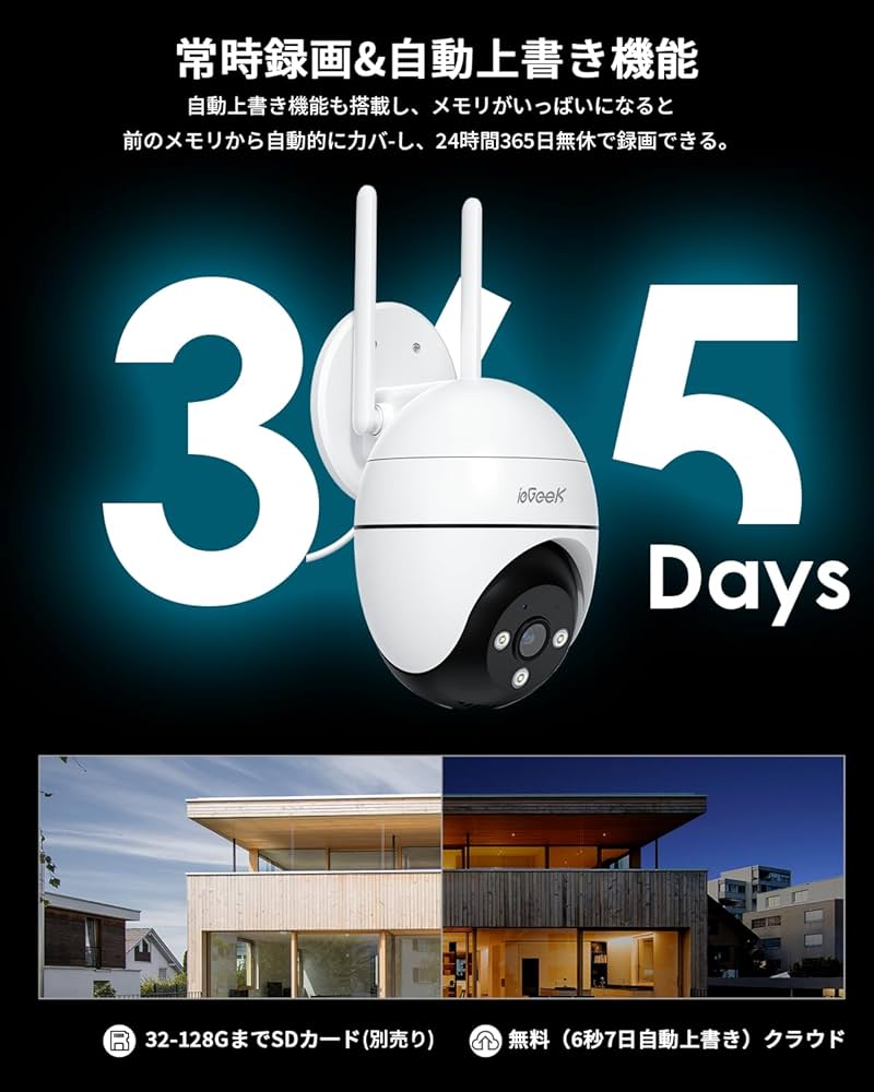 Amazon.co.jp: 【5MP超高画素・自動追跡・2.4と5GhzWiFi対応