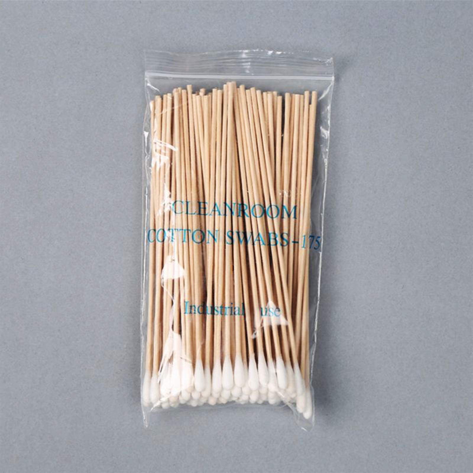 Ankexin 100/200Pcs 6 Inch Long Wooden Handle Cotton Swabs Cleaning Sticks Applicator