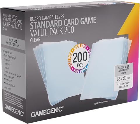 Gamegenic | Confezione risparmio di custodie Unit Prime - Confezione da 200