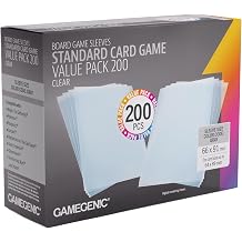 Prime Sleeves, Value Pack of 200 Prime Standard Card Game Sleeves 66 mm by 91 mm Card Sleeves, Premium Quality Card Game Holder, Use with TCG and LCG Games, Extra High Clarity