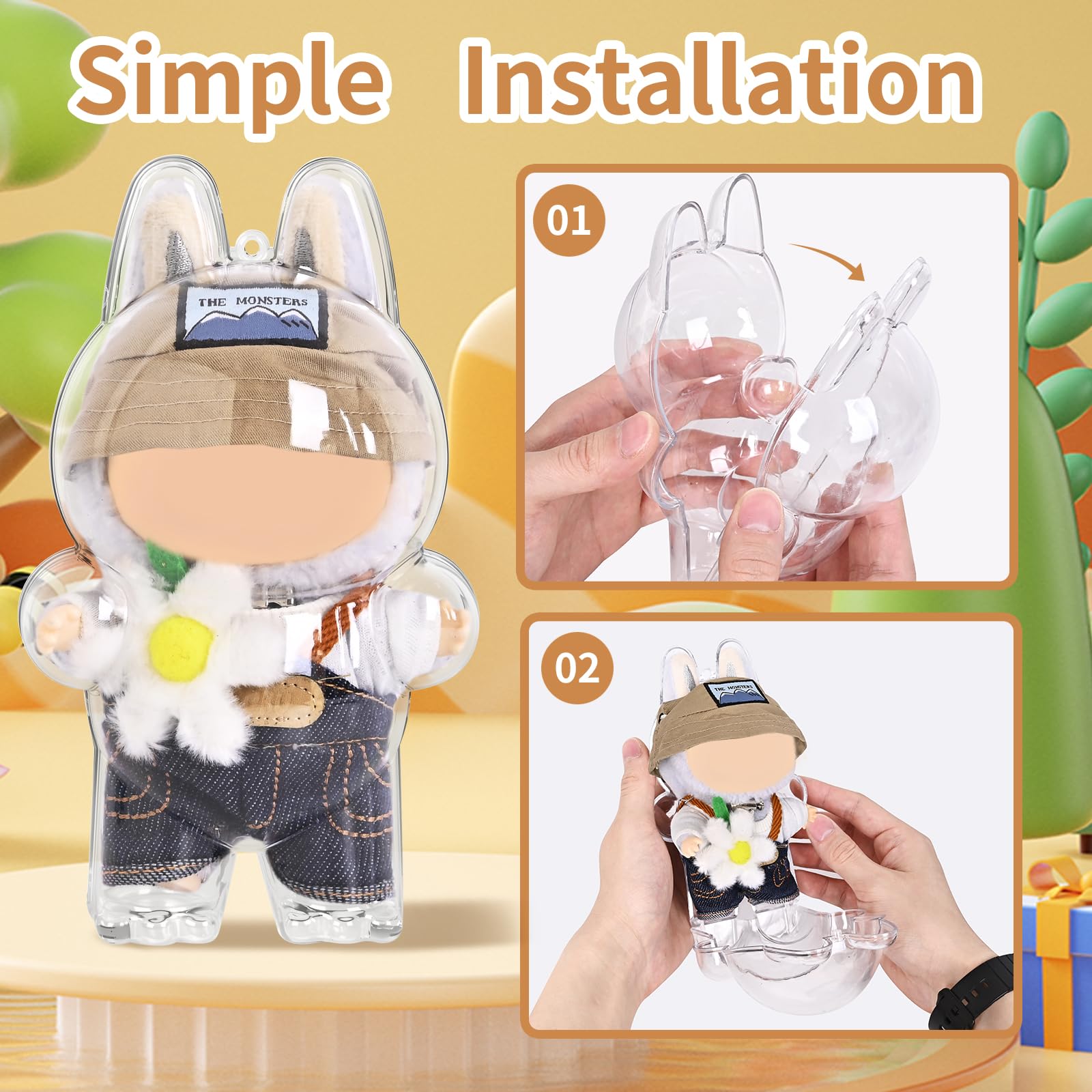 Amazon.com: Protective Case for Monsters Exciting Macaron, Clear