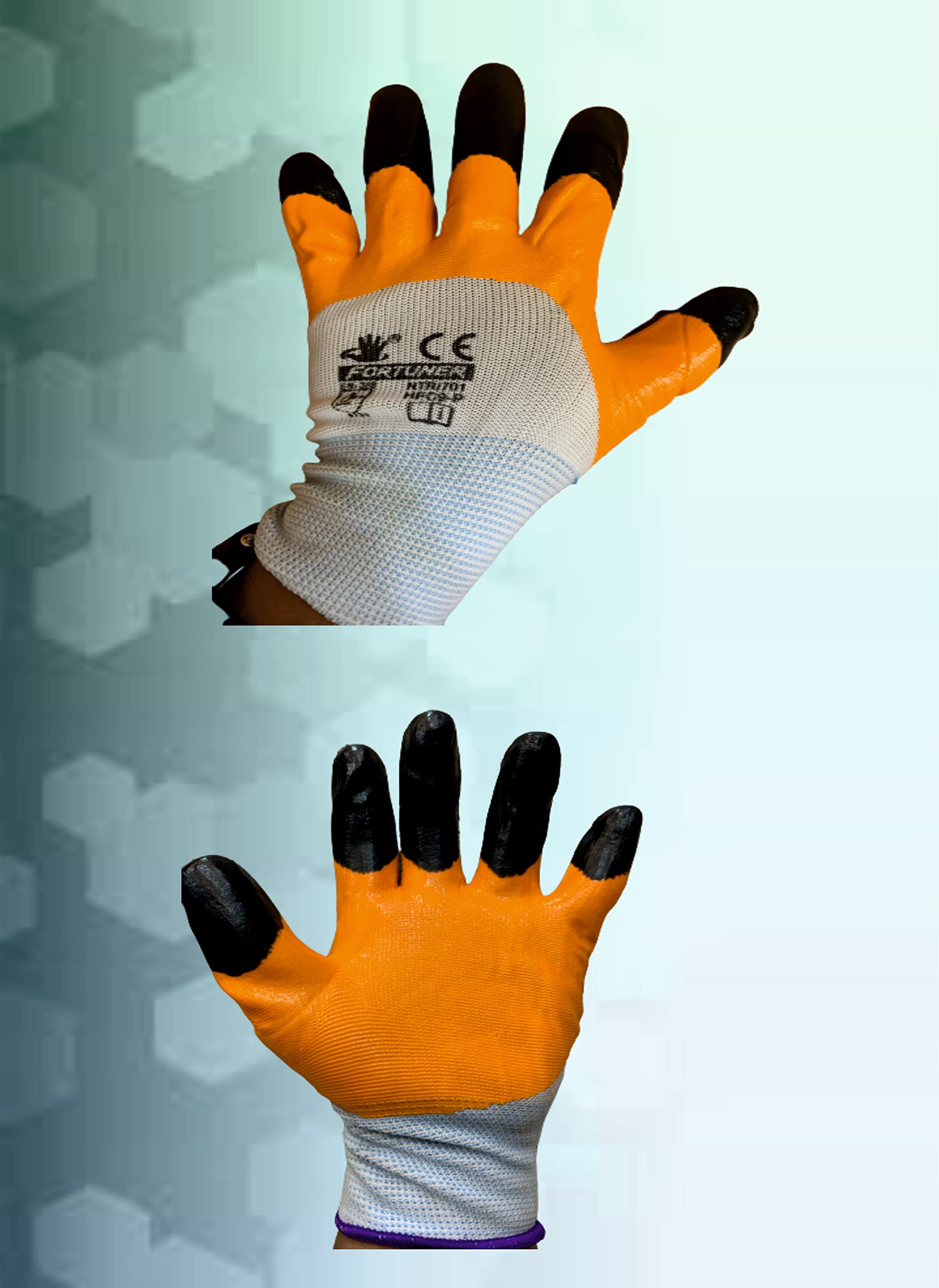 FORTUNER Tiger Print Multipurpose Reusable & Washable Palm Coated Safety Gloves (Pair of 2) (B0B58XK47G) Amazon Price History, Amazon Price Tracker