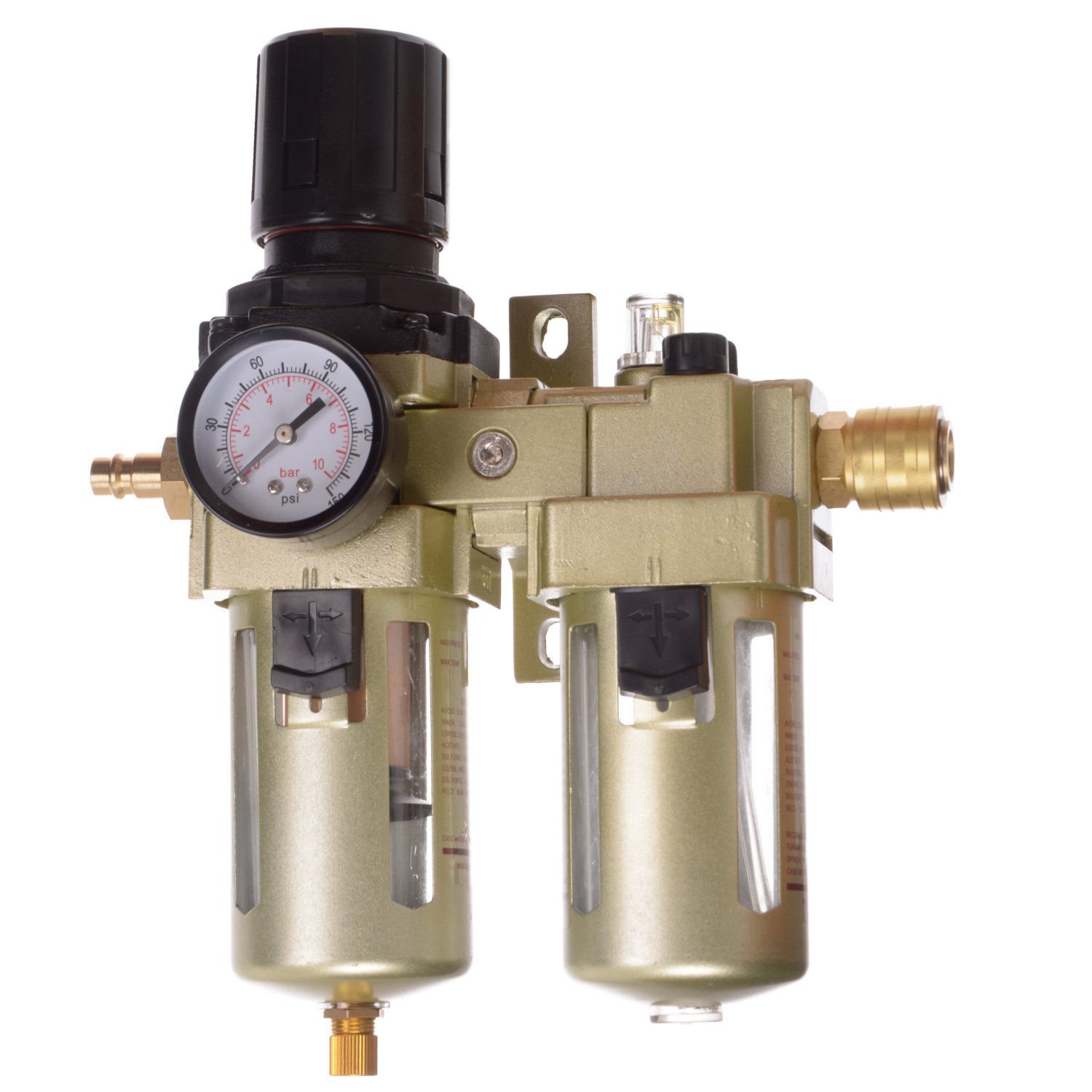 Unità di manutenzione ad aria compressa riduttore di pressione oliatore per compressore Avvitatore a percussione 1/2