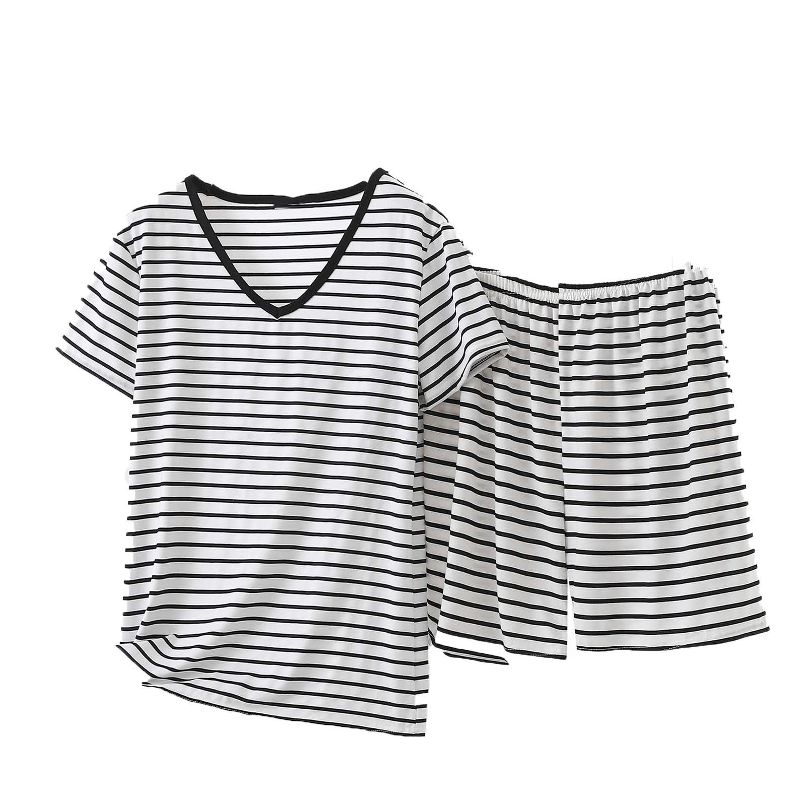 Athletic Outfits for Women 2 Piece Loose Casual Modal Comfy Sets Short Sleeve V Neck Top and Shorts