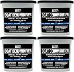 Absorbeur d'humidité Boat Déshumidificateur Absorbeurs d'humidité Détergent d'odeur de charbon pour se débarrasser de l'odeur du Damp & Humidité , Pas de recharge pour le sous-sol, placard, maison, RV ou de la navigation de plaisance sans parfum paquet de 2